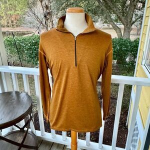 Patagonia Capilene 1/2 Zip Pullover Base Layer Top. Gold. Size XL.